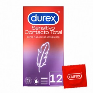 DUREX SENSITIVO CONTACTO TOTAL 12 U